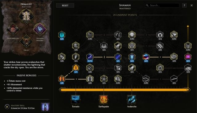 Shaman Skill Tree