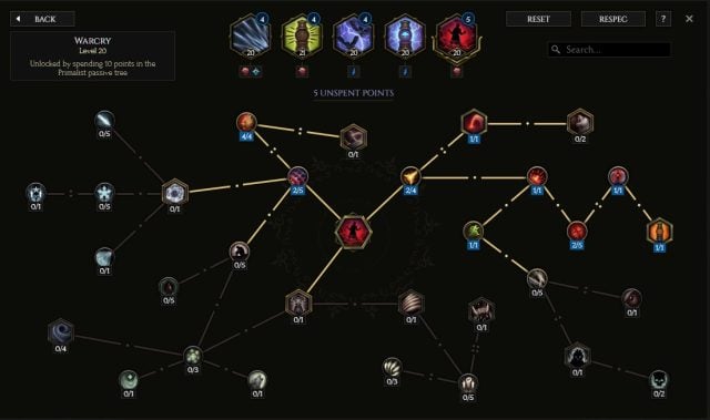 Warcry Skill Tree