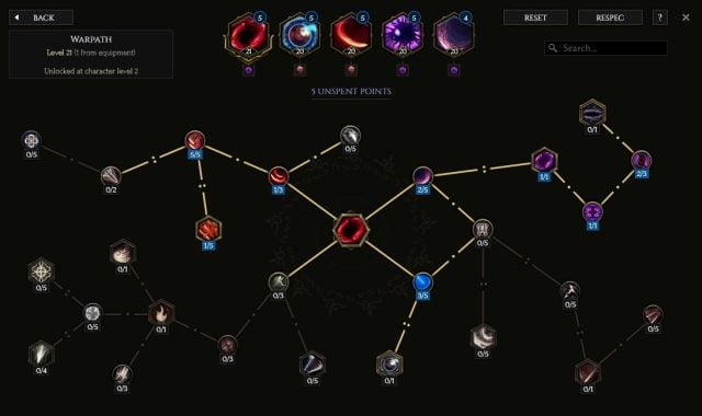 Last Epoch Sentinel 1-50 Leveling Build - Warpath - Skill Tree